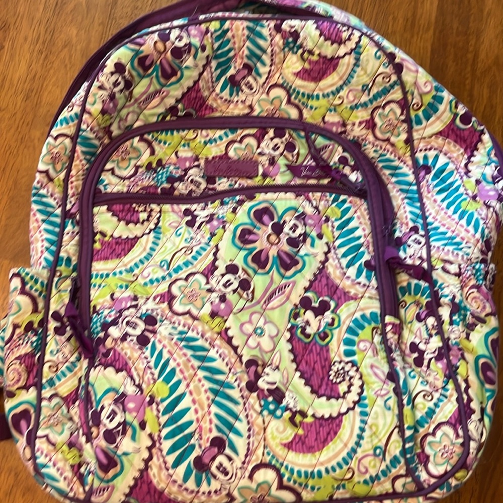 Vera Bradley Disney Parks Mickey & Minnie Plums Up Backpack